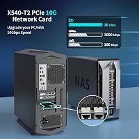 NICGIGA 10Gb Dual LAN PCI-e Hálózati Kártya, Intel X540 Vezérlővel, 2x RJ45 Porttal, 10Gbps Ethernet Adapter, Windows/Linux/VMware Kompatibi 3