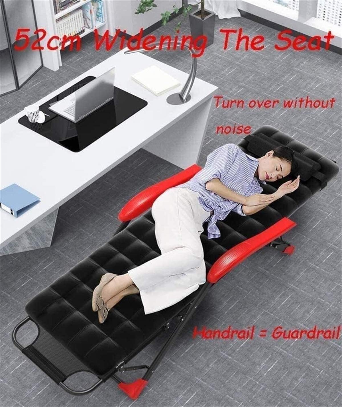 Sun Loungers Chairs/Patio Reclining Chairs Large Block Patio Deck Chair in The Garden and Outdoors Home Deck Chair Folding Beach Deck Chair with Cotton Padding