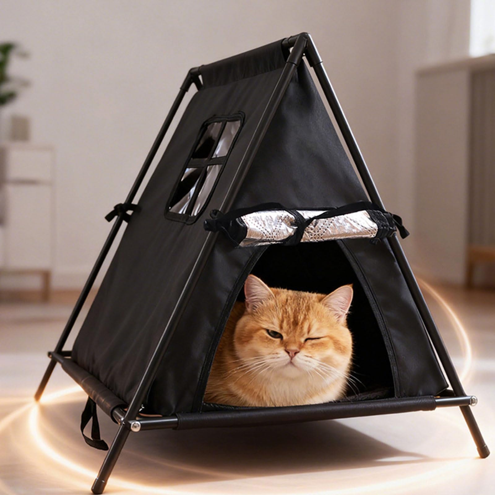 Thermals Outdoor Katzenzelt, wasserabweisendes Katzen Campingzelt für ganze Jahr, schützt vor Kälte und Regen, wasserabweisendes Camping