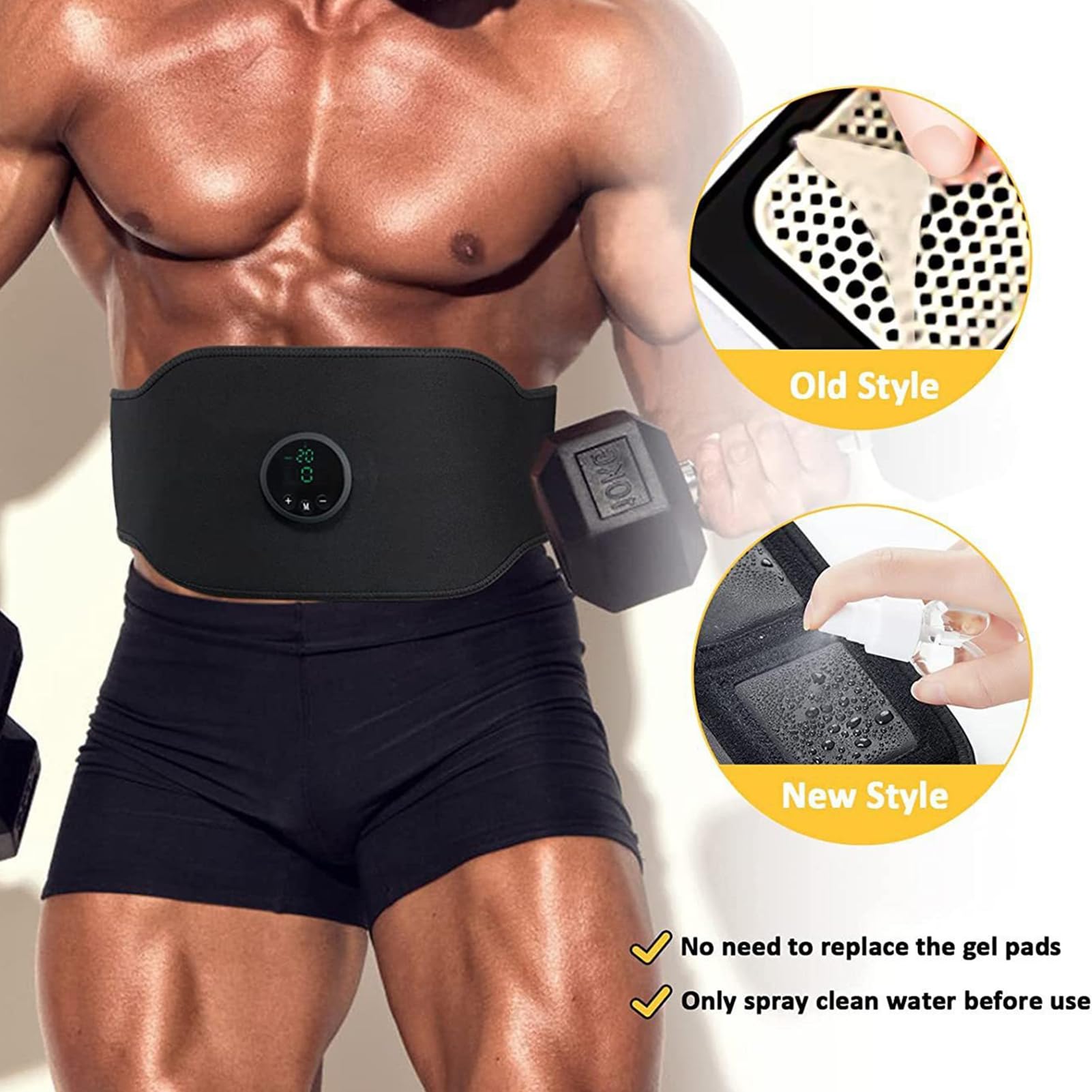 CHENRI Apeborn Next Gen Ultra Muscle Fitness AB Belt, Electronic