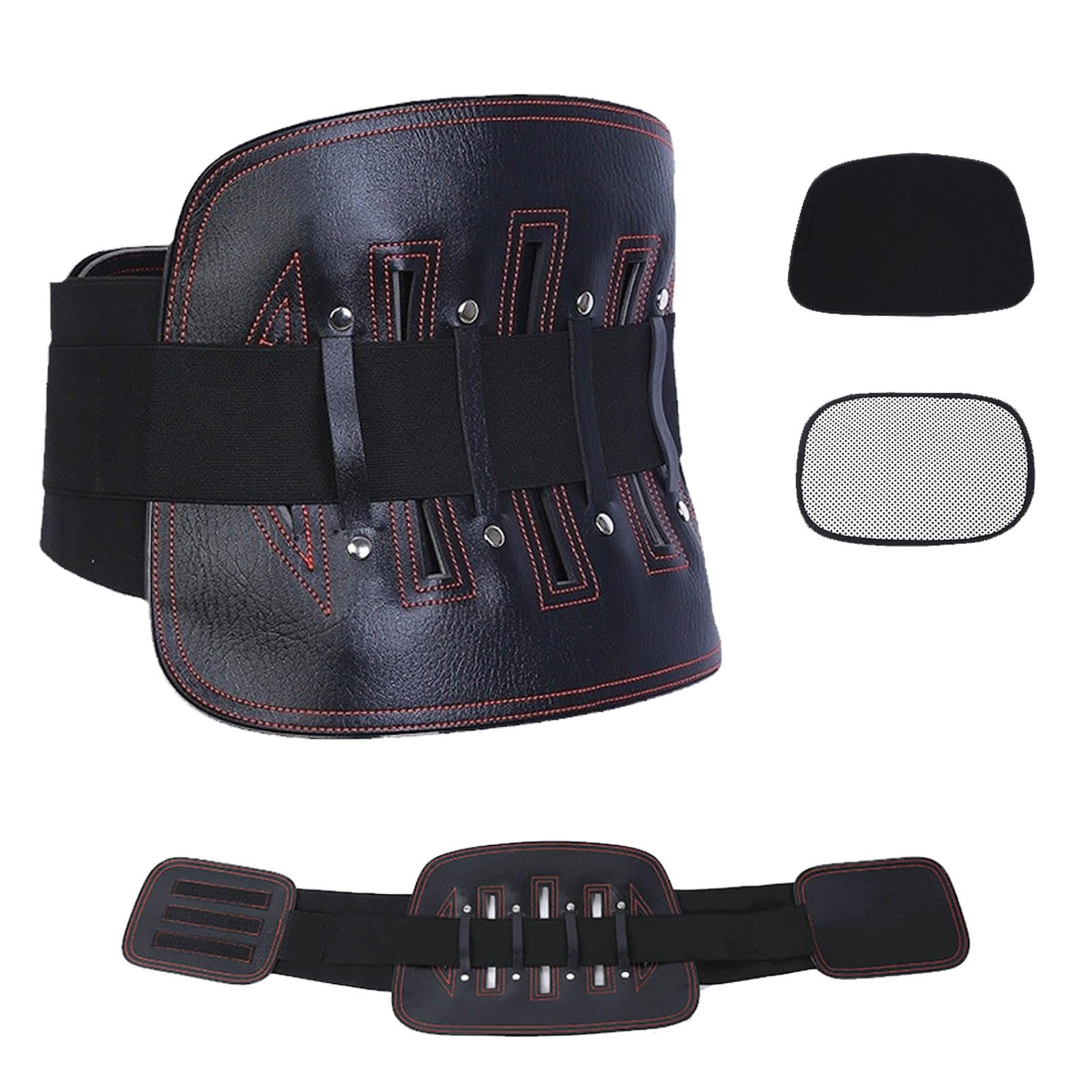 Cintura di sostegno lombare, Tutore lombare Vita regolabile Tormalina Autoriscaldante Terapia magnetica Cintura di supporto for la schiena Fascia for massaggio Assistenza sanitaria uomo donna(S)