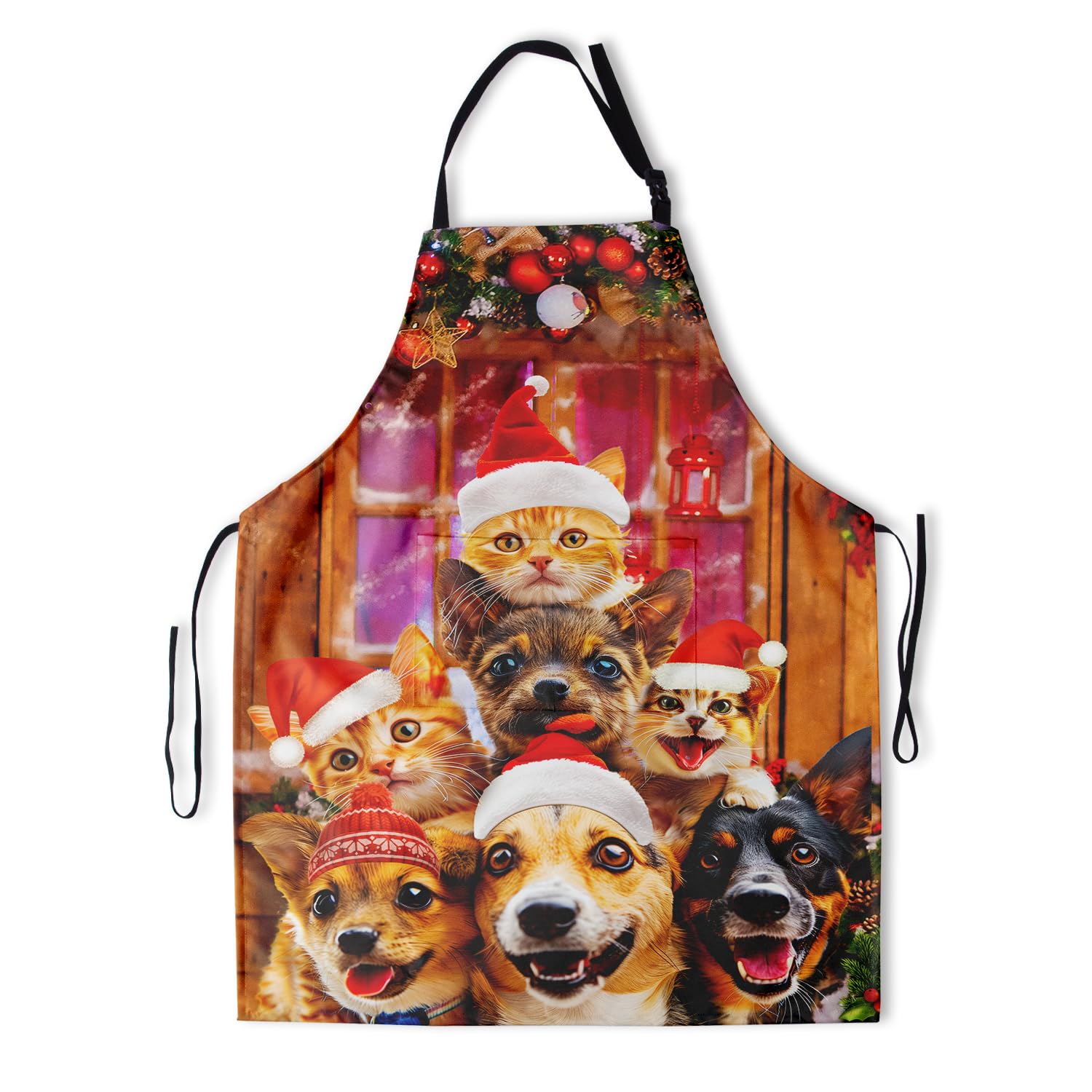 Giwawa Delantal unisex para adultos, impermeable, resistente a las manchas, con 2 bolsillos, para barbacoa, parrilla, pintura