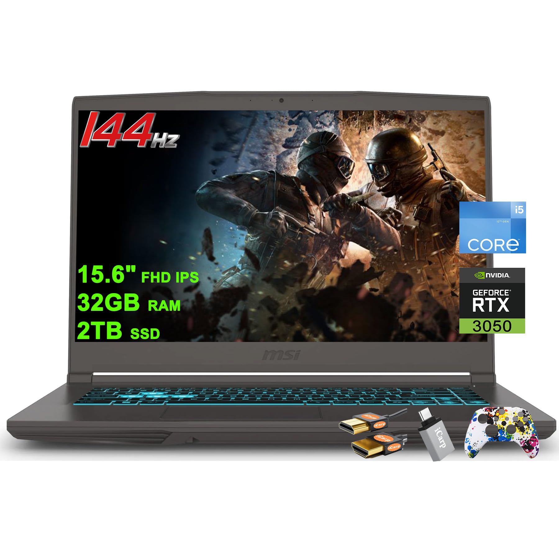 Amazon.com: MSI Thin 15 Gaming Laptop 15.6