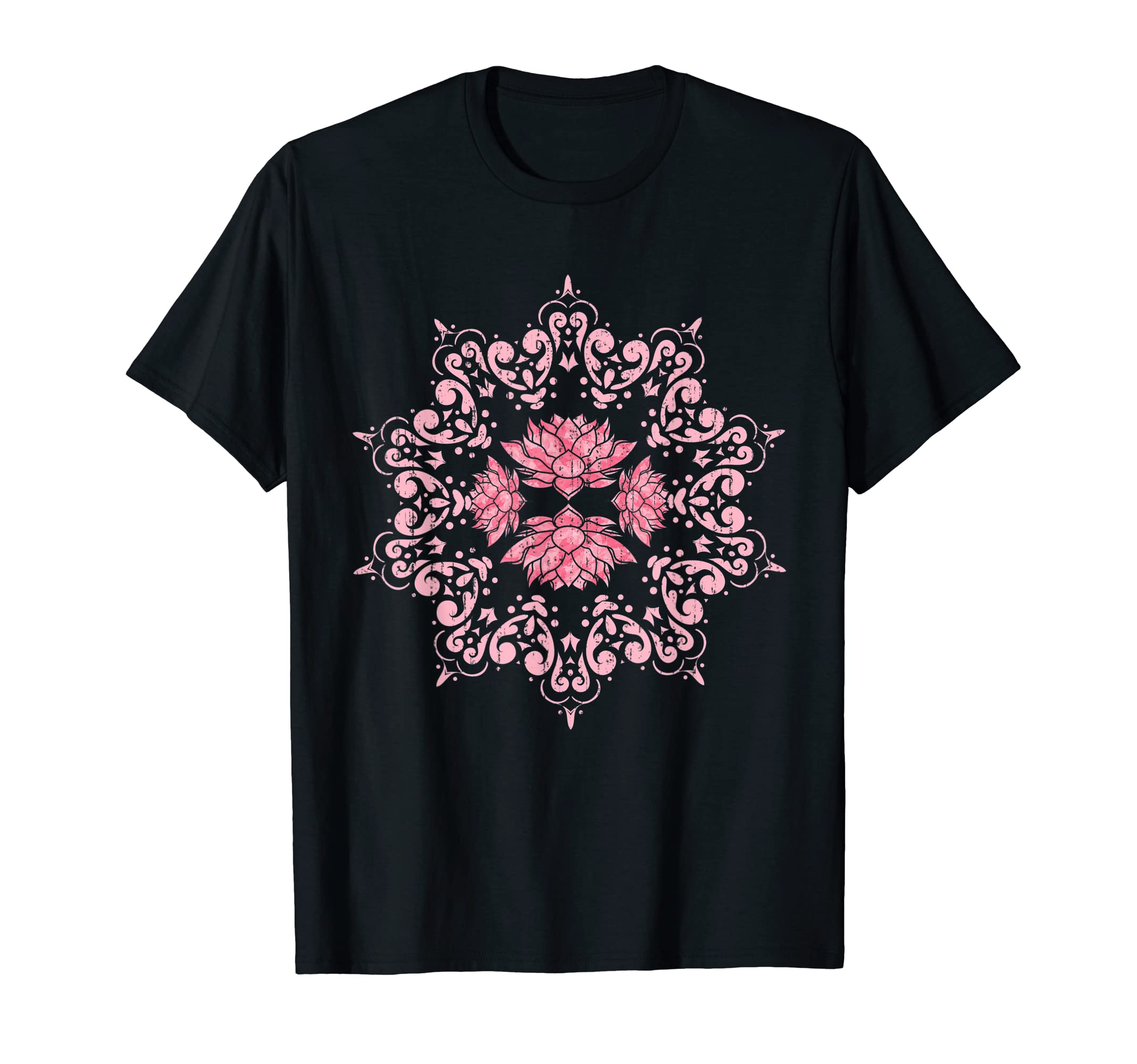 Mandala Lotus GiftsBoho Flower Spiritual Yoga Pilates Prana Art Mandala Lotus T-Shirt