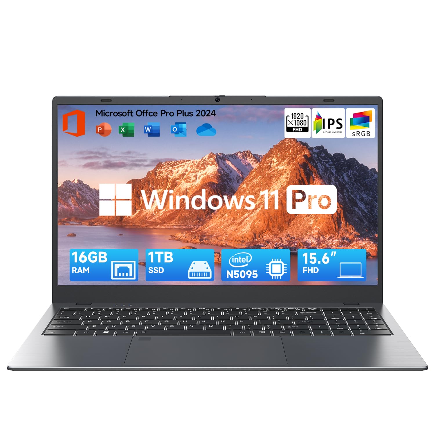 Amazon.com: BLUEING 15.6 Inch Laptop-Computer, Quad-Core N5095(Up
