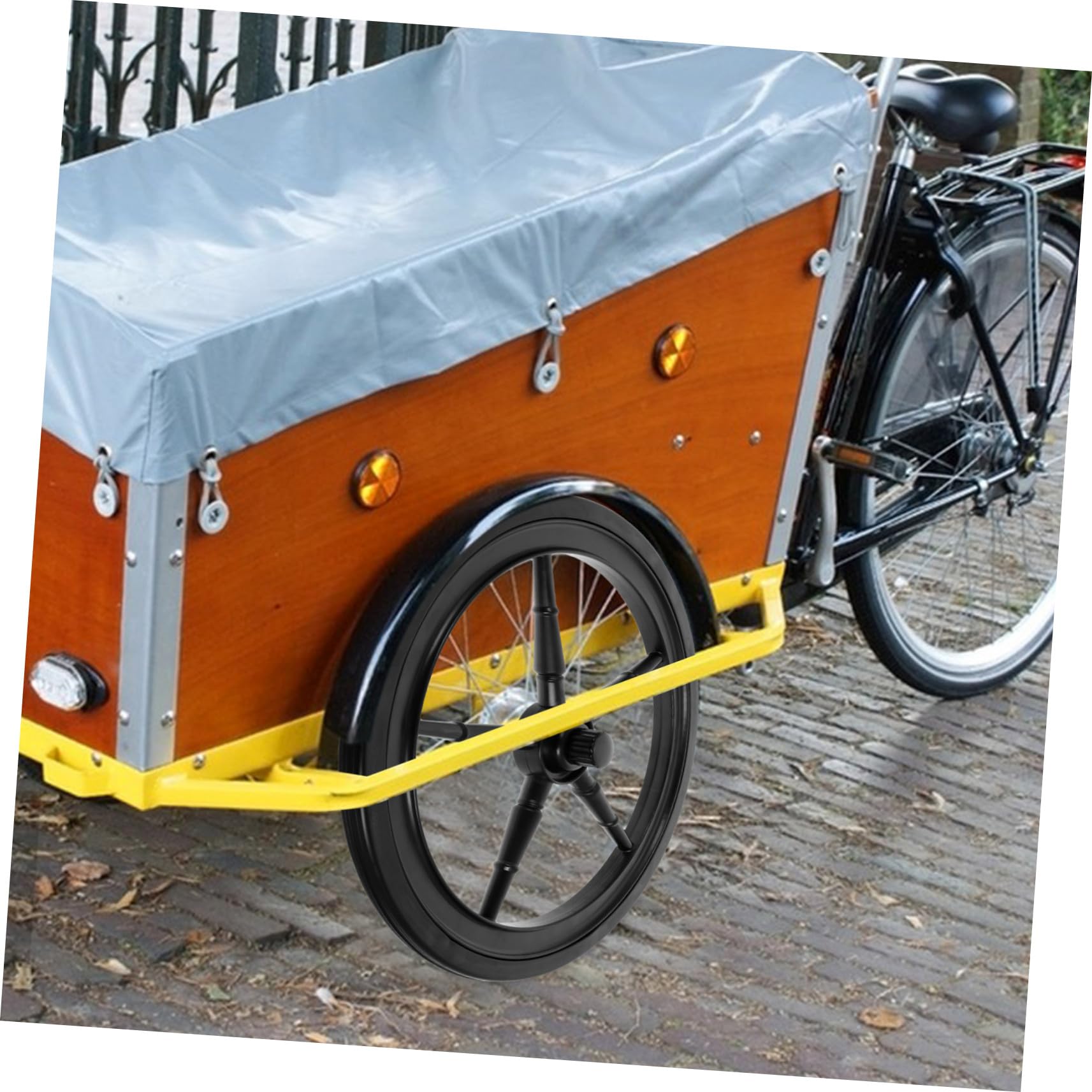 Ersatzräder für Schubkarren und Wagenräder Schwarz Kunststoff Gummi