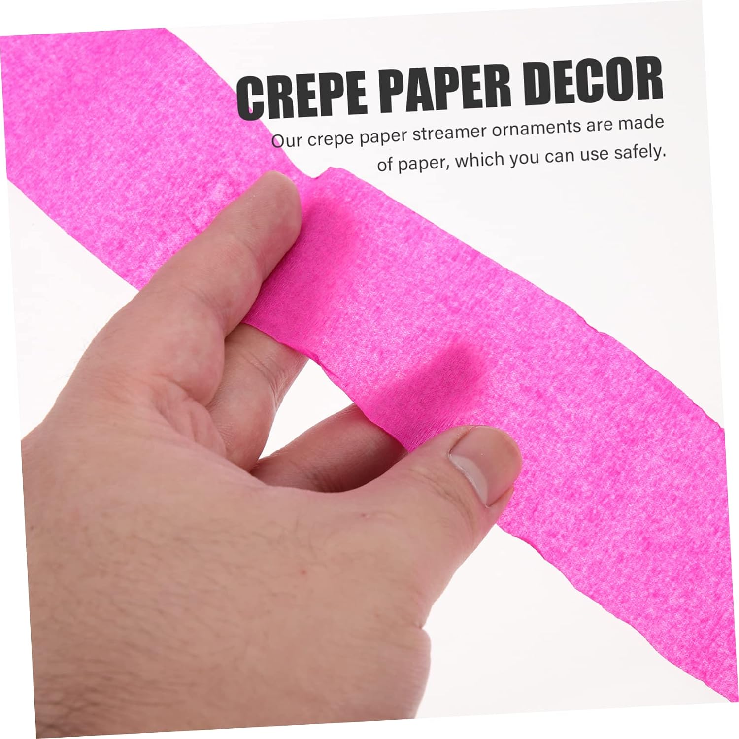 12Rolls Crepe Paper Streamer of Decorative Party Streamers for Birthdays Weddings and Festivals Easy to Use Bright Colors for