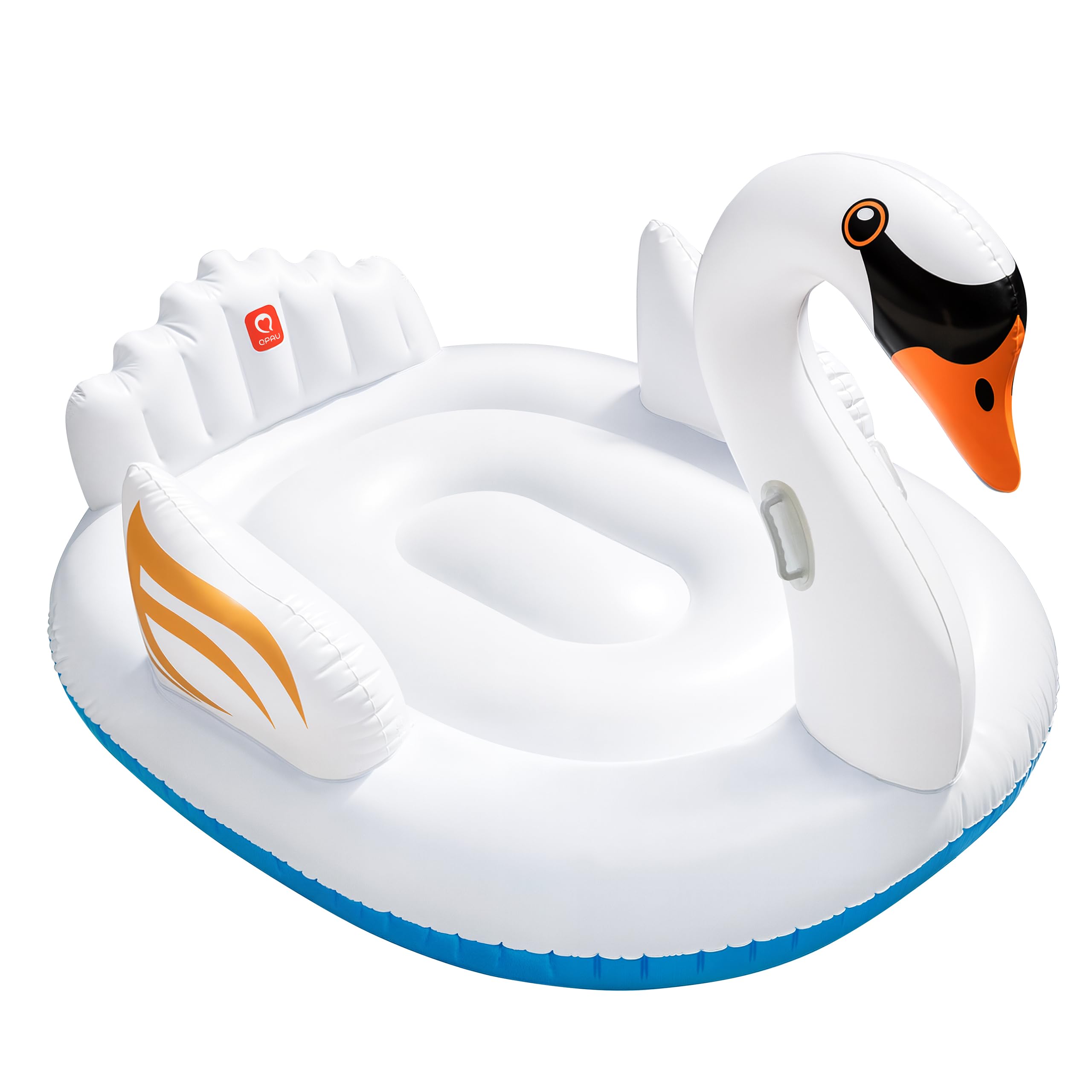QPAU Inflatable Swan Pool Float for Adults & Kids Large