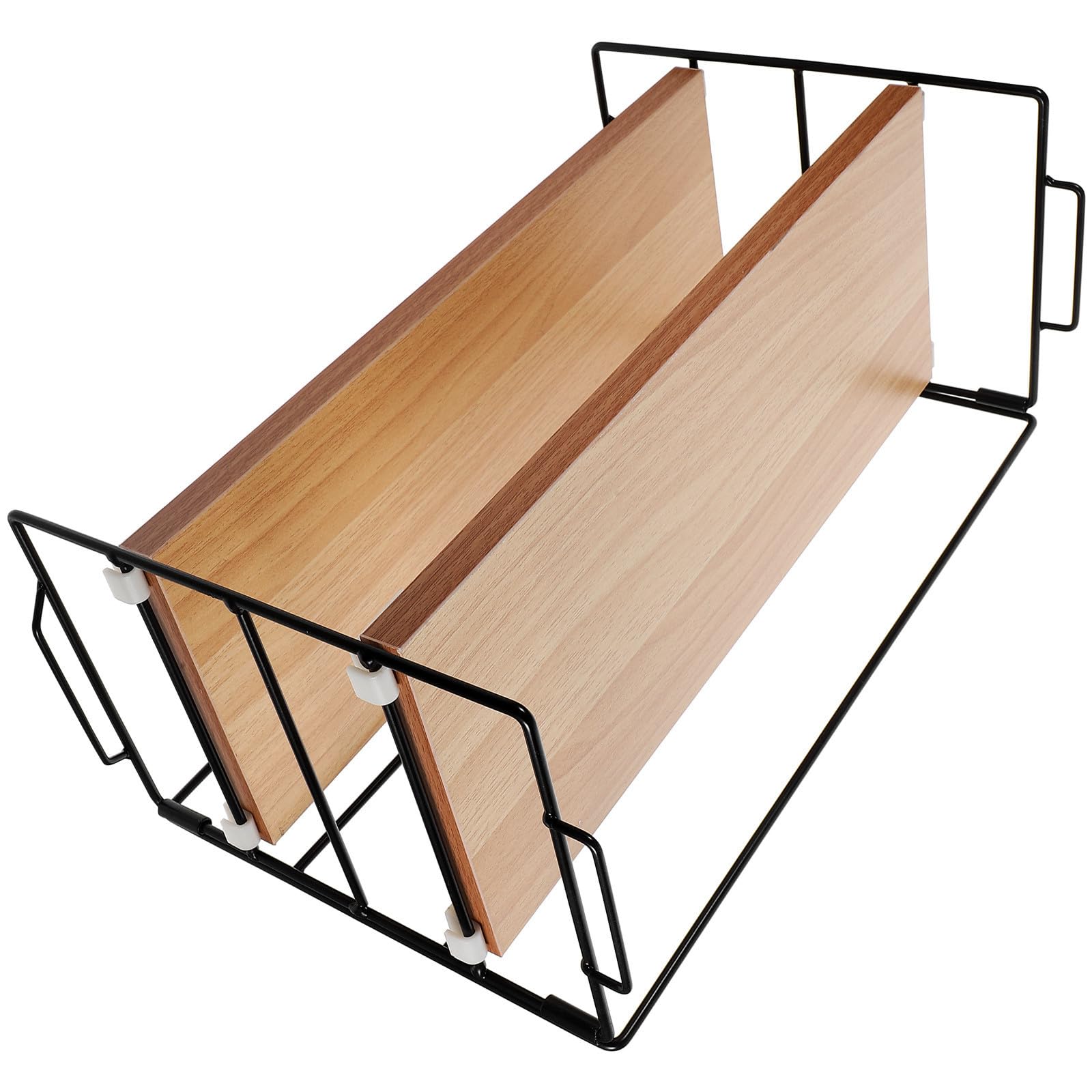 CHILDWEET Organizer Trucchi da Appoggio, Organizer Cosmetici 2 Livelli in Ferro e Legno, per Bagno e Toeletta, per Cosmetici e Articoli da Toilette