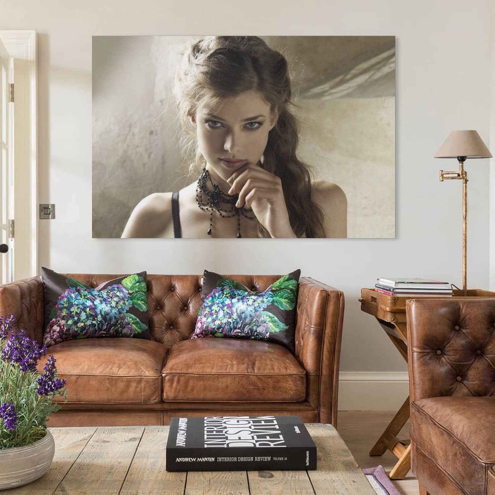 Amazon.co.jp: モデルポスターユリア・サナー1キャンバス絵画ポスター