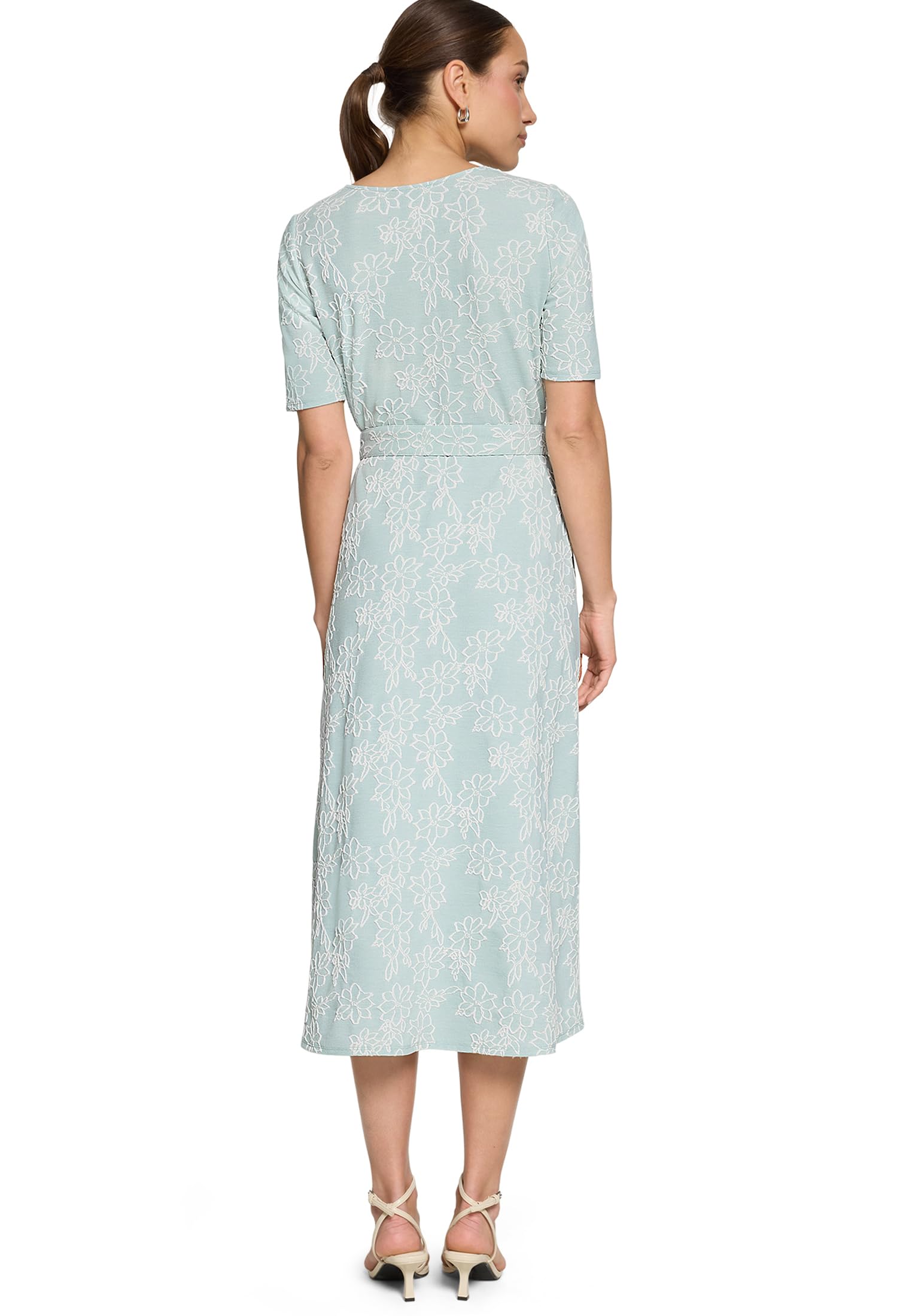 zero Damen Midikleid mit Gürtel