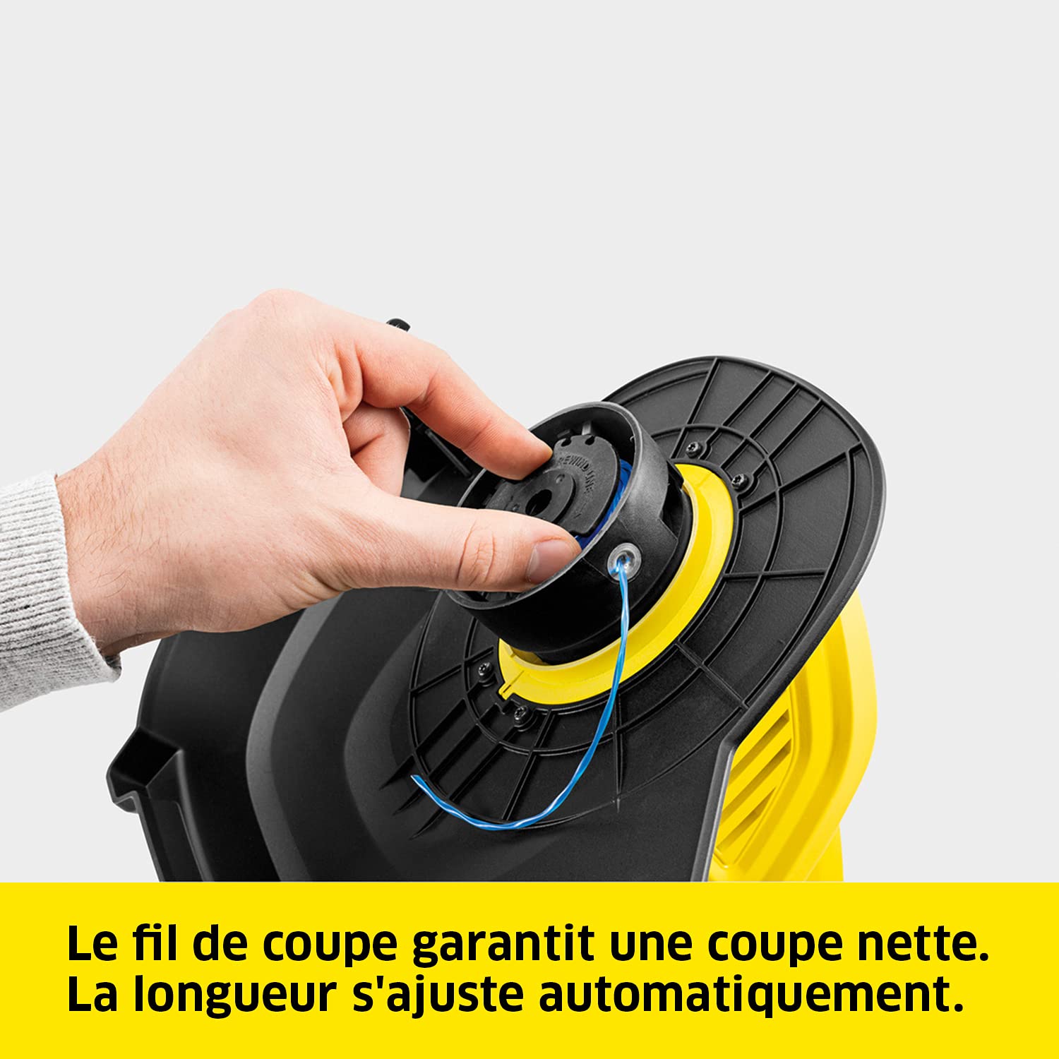 Kärcher 18 V Coupe-Bordures sans Fil LTR 18-25, Vitesse de Coupe : 9 500 TR/Min, Diamètre de Coupe : 25 cm, Épaisseur du Fil : 1,6 mm, nécessite la Batterie Kärcher 18 V, Batterie Non Incluse