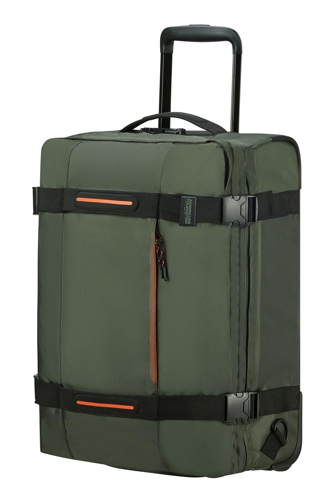 American Tourister Urban Track - Borsa da viaggio/Zaino con 2 rotelle S, 55 cm, 45.5 L, Verde (Dark Khaki)