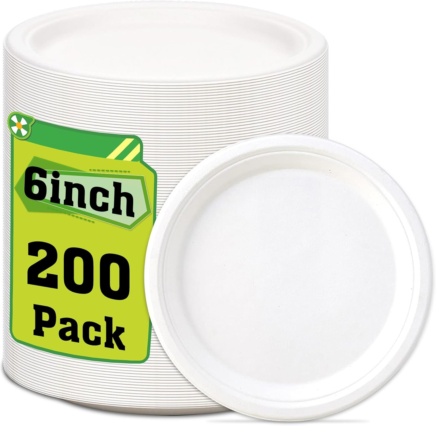 100 Pcs Compostable Oval Paper Plates 12 Inch - Heavy Duty Bagasse Platters - Biodegradable White Plates,Eco-Friendly Disposable Dinner Platters for BBQ,Picnic,Wedding,Party,Thanksgiving,Christmas