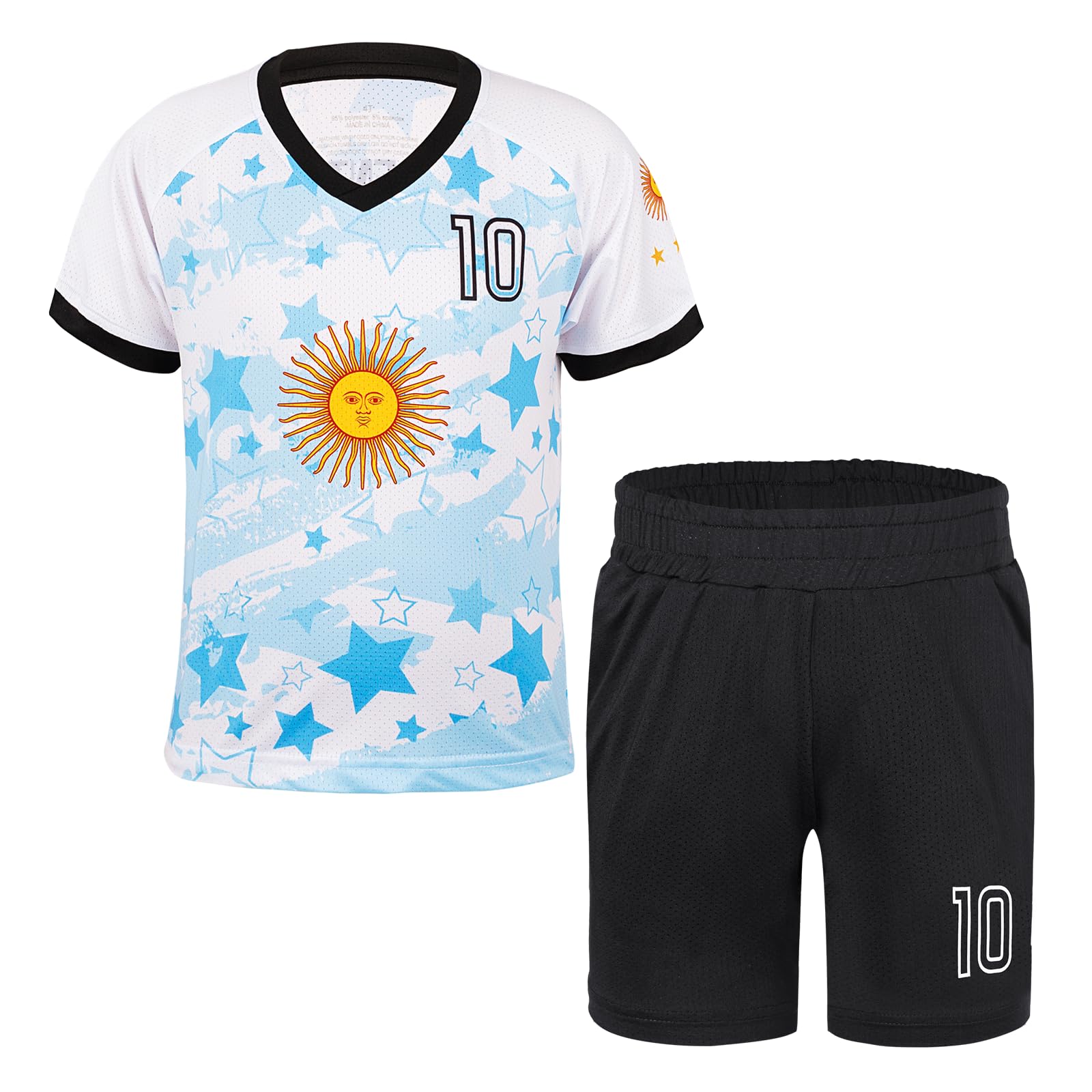 Kids Soccer Jerseys for Boys &amp; Girls Age 2-14 Years Training &amp; Activities