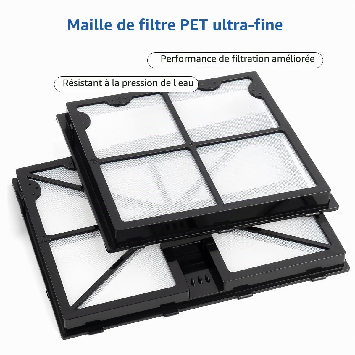 Lot de 4 filtres pour nettoyeur de piscine compatibles avec S50, S100, Active 10, Active 15, T15, T25, E10Proteus DX3, Cayman, Escape, Advantage, pièce 9991468-R4