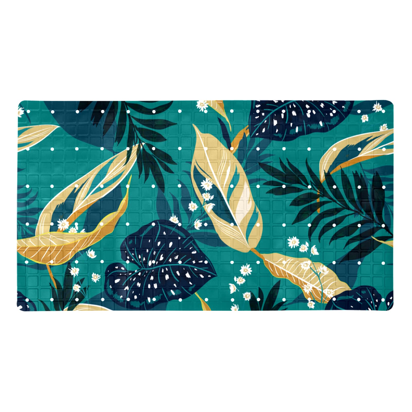 Tapis de bain antidérapant univers végétal pour des matins sereins et sécurisés