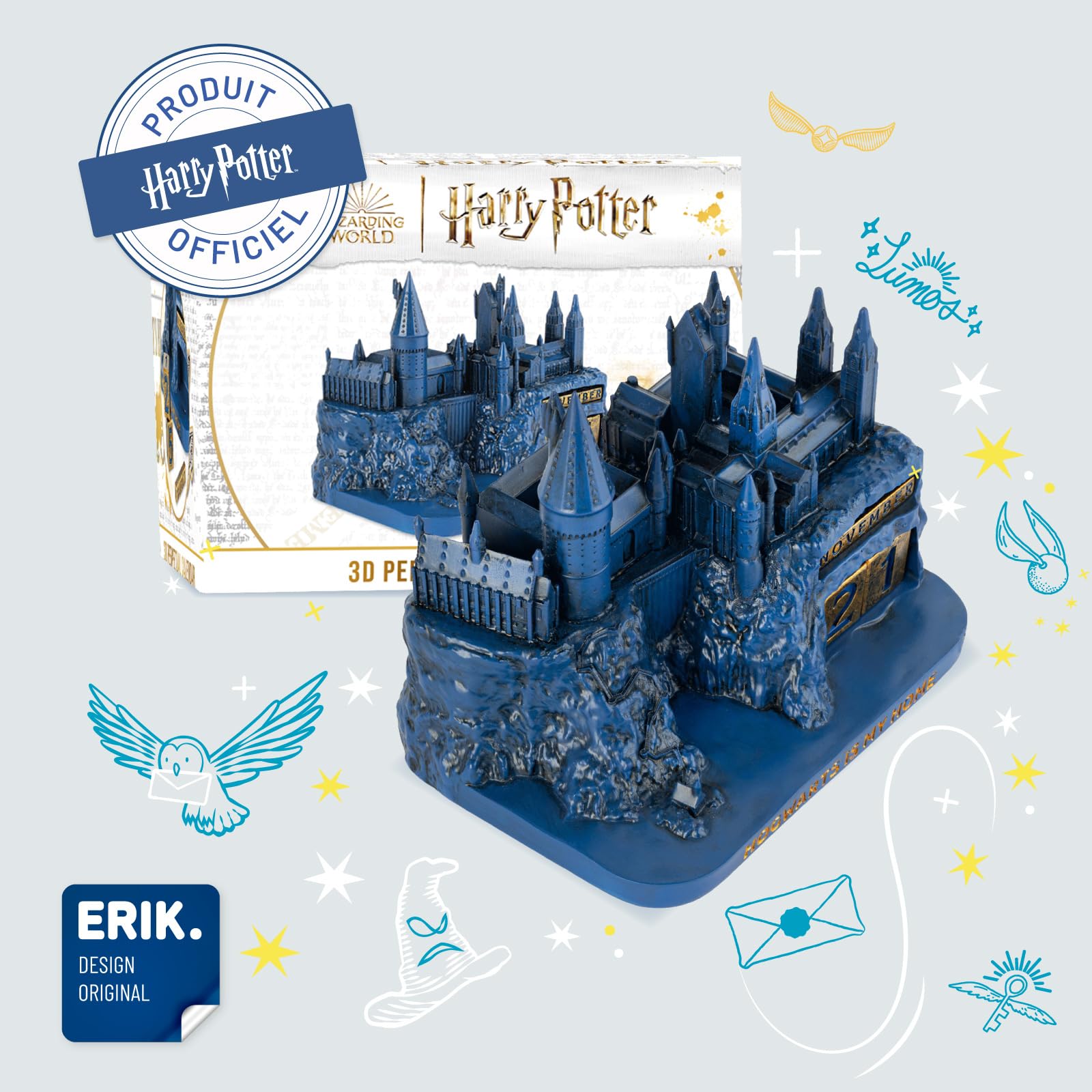 Grupo Erik - Calendrier Perpétuel Harry Potter | Figurine Calendrier, Calendrier 3D, pour Enfant, Cadeaux Geek