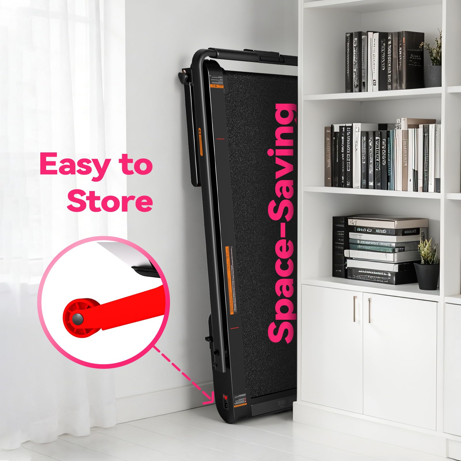 Sperax Tapis roulant vibrante 4 in 1 con inclinazione automatica al 10%, cuscinetto vibrante pieghevole con telecomando, tapis roulant da passeggio da 12 km/h con APP per la casa