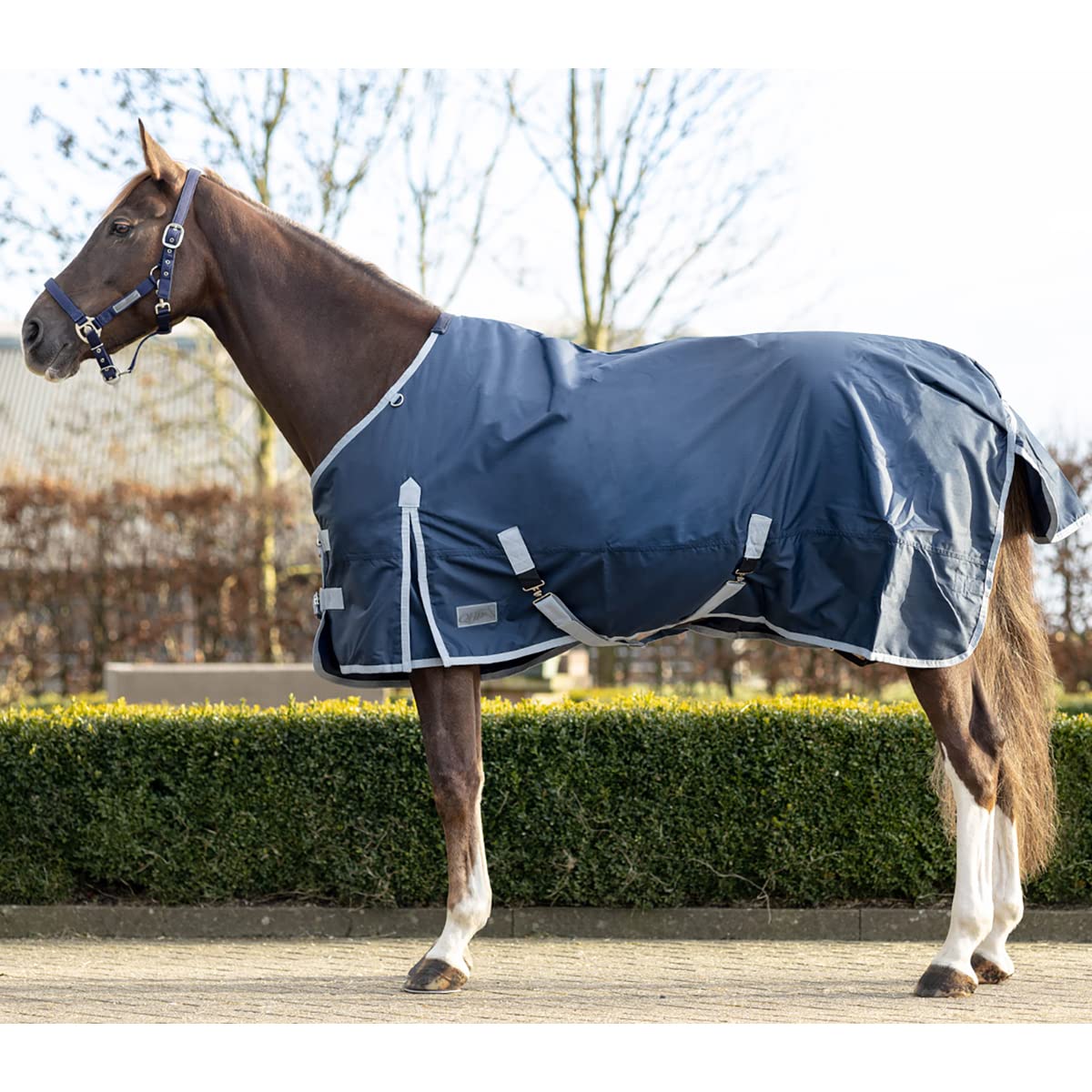 QHP Manta Impermeable y Polar para Caballos Turnout 300g