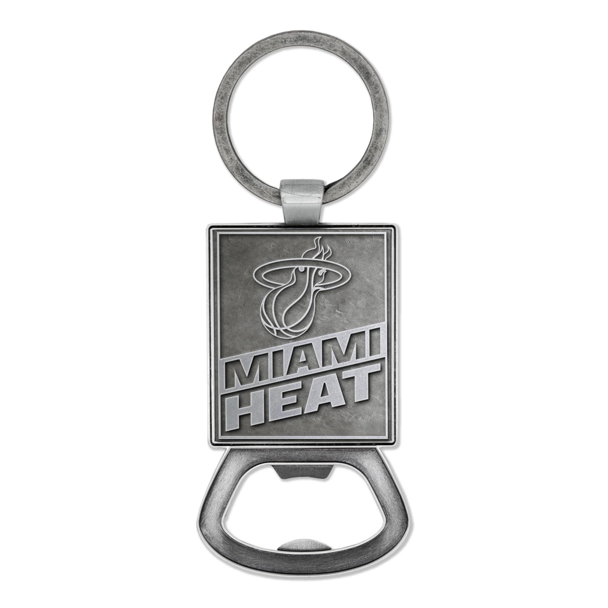 Rico Industries NBA Basketball Chicago Bulls Pewter Style Bottle Opener Keychain