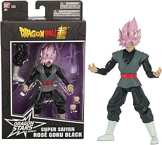 BANDAI - Dragon Ball Super - Figurine Super Saiyan Rosé Goku Black Dragon Star 17 cm - Figurine articulée Goku Black et Accessoires - Licence Officielle Dragon Ball - Jouet Enfant 4 Ans et + - 35866