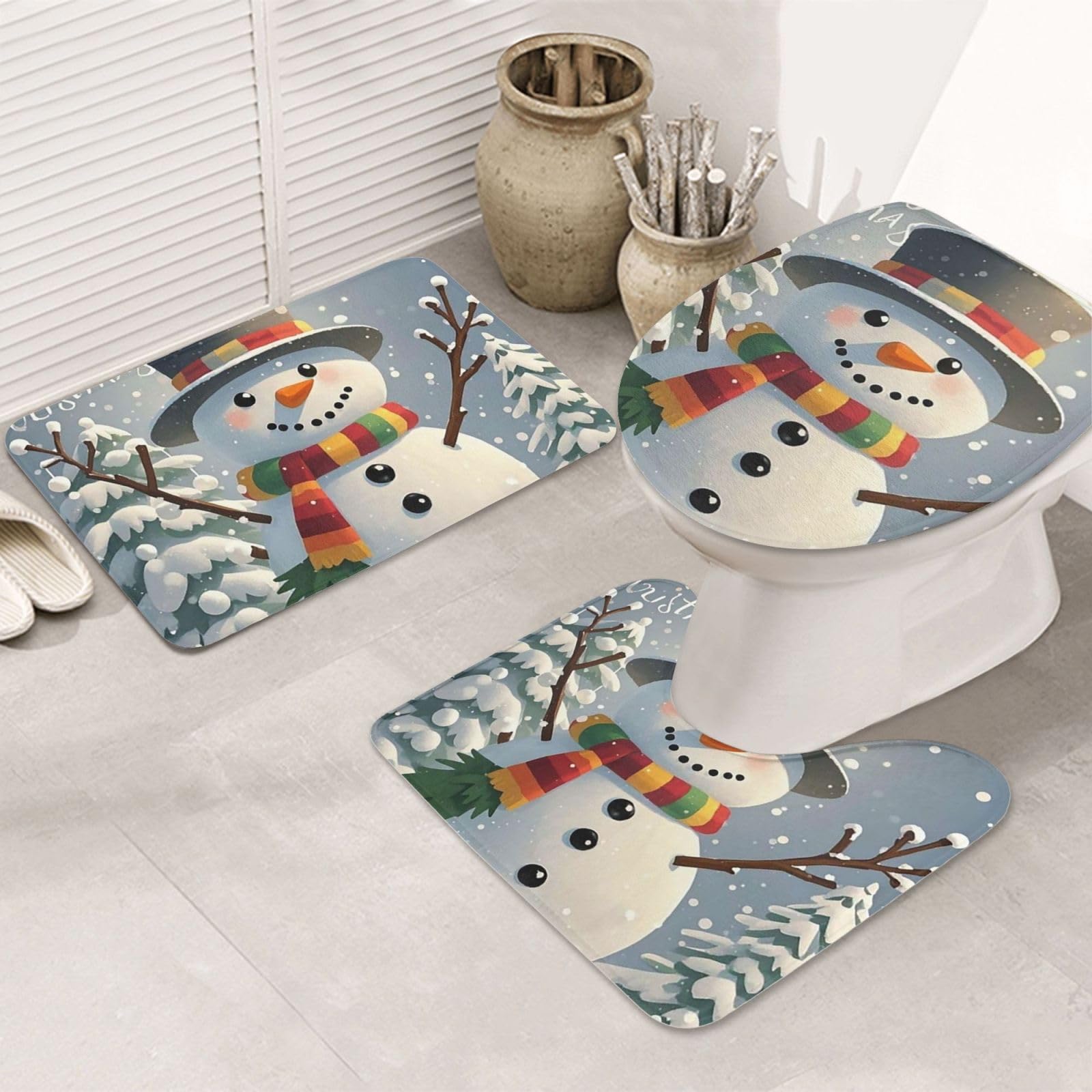 Tapis de salle de bain antidérapants microfibre absorbante lavable