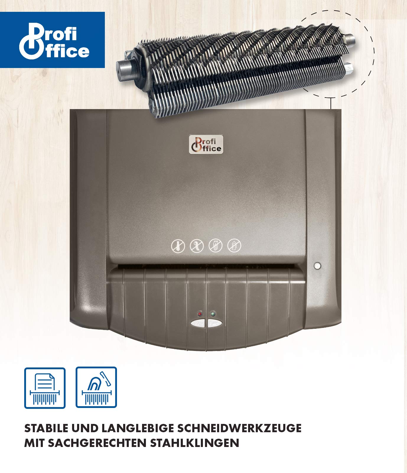 Destructora de Papel Alligator 707 CC+ – Trituradora Silenciosa Corte Cruzado P-4 | Whisper Technology | para Oficina y Hogar, Papelera 26L con Iluminación LED, 7 Hojas