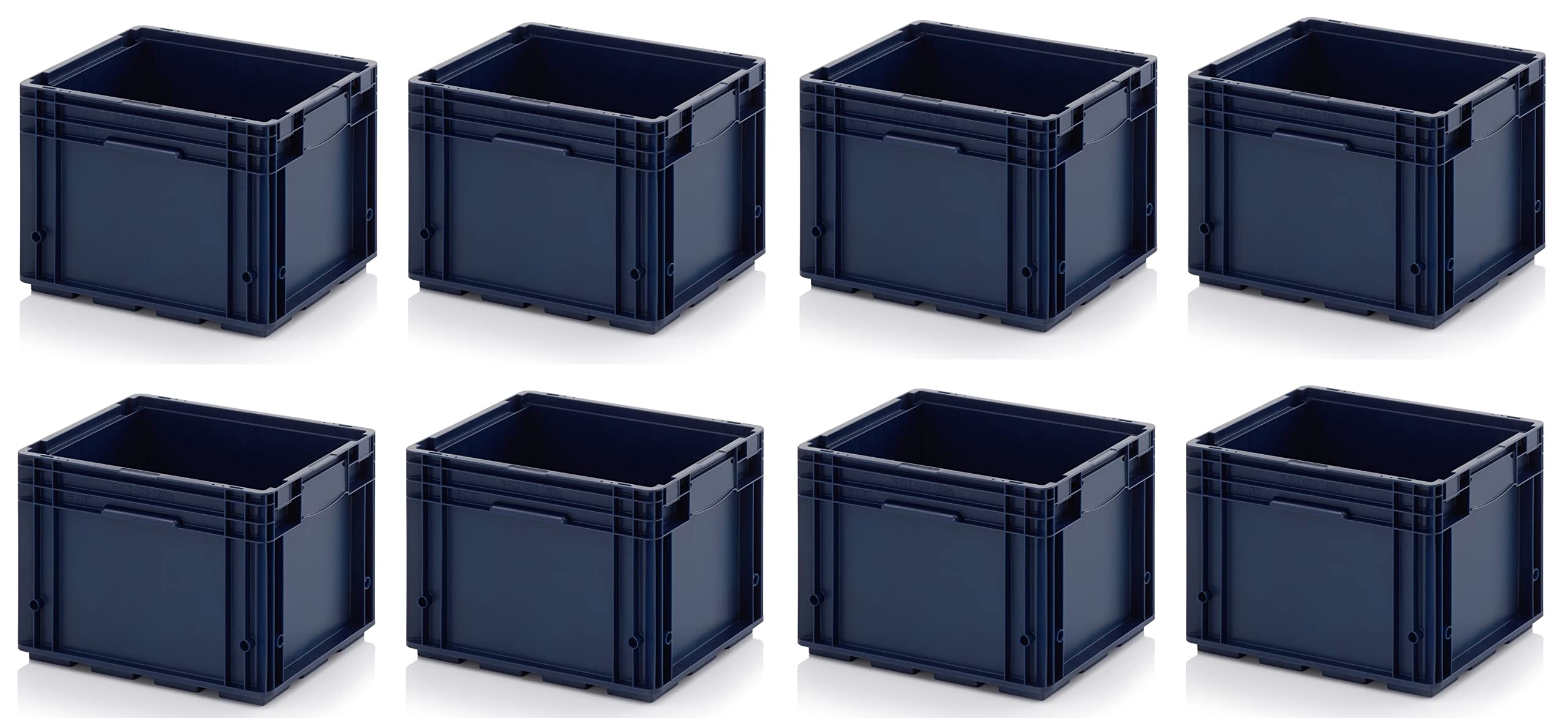 8 x contenedores R-KLT 40 x 30 x 28 * Portaequipajes de carga pequeña azul 40 x 30 x 28 Eurocontenedor industrial KLT 4329