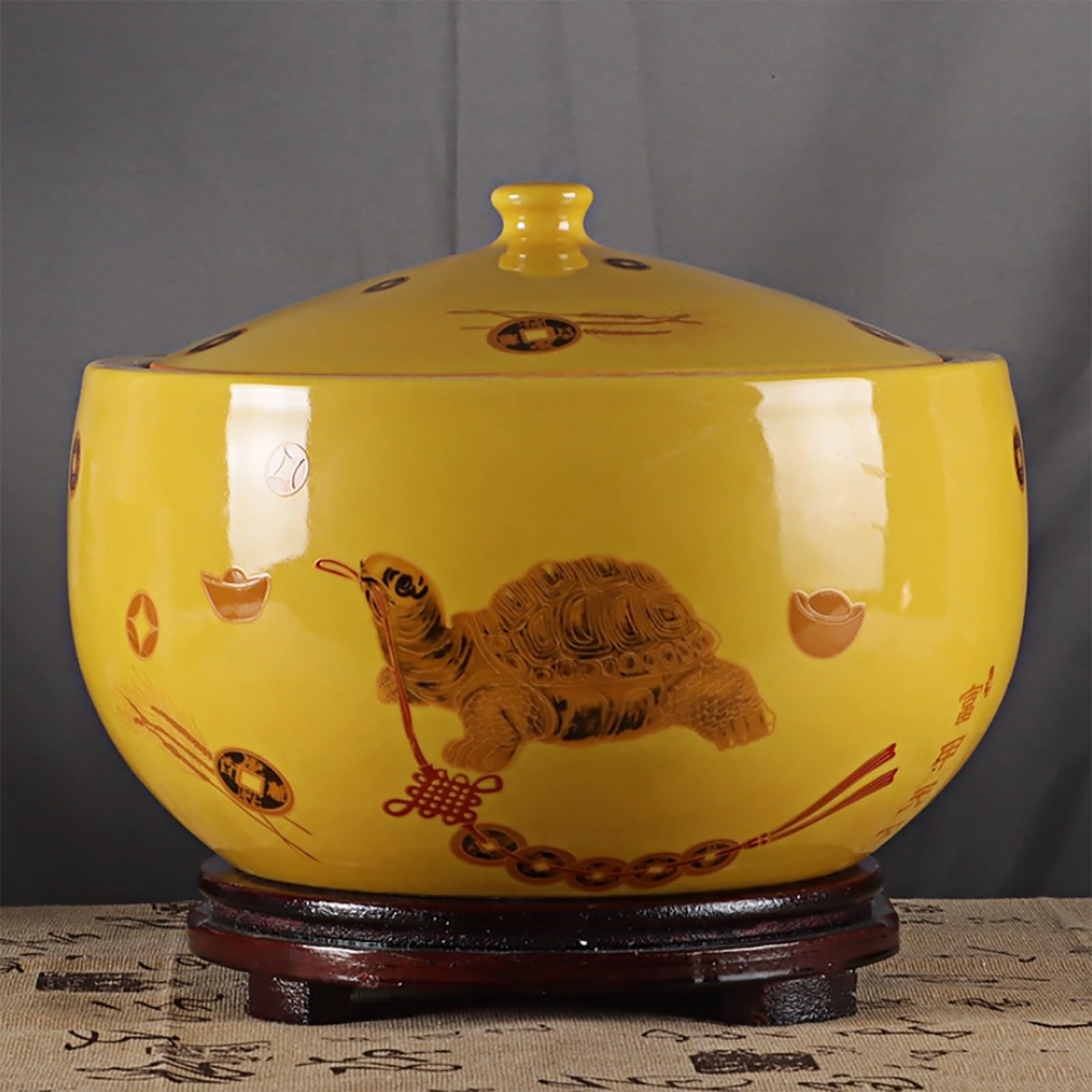 MESCXTY Ceramic Rice Jar Large For Bucket With Lid Container,rice Bucket,rice Storage Bin,rice Container Household Barrel(