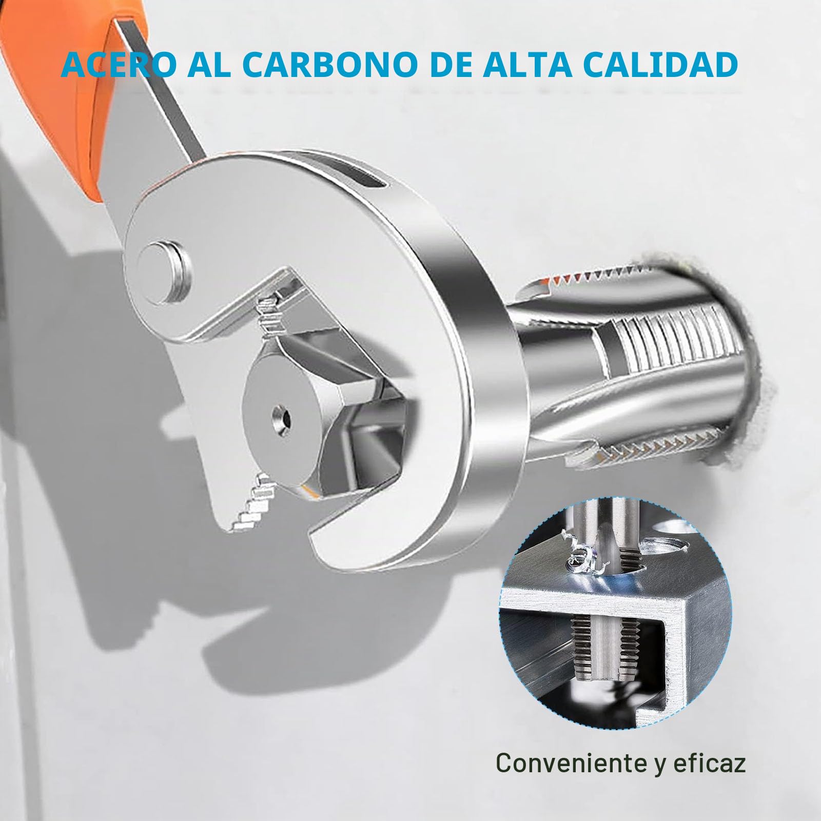 Juego de Machos de Roscar BSP 6 Piezas (1/8–1"), Acero al Carbono, Roscado Manual Preciso para Fontanería y Trabajos Mecánicos