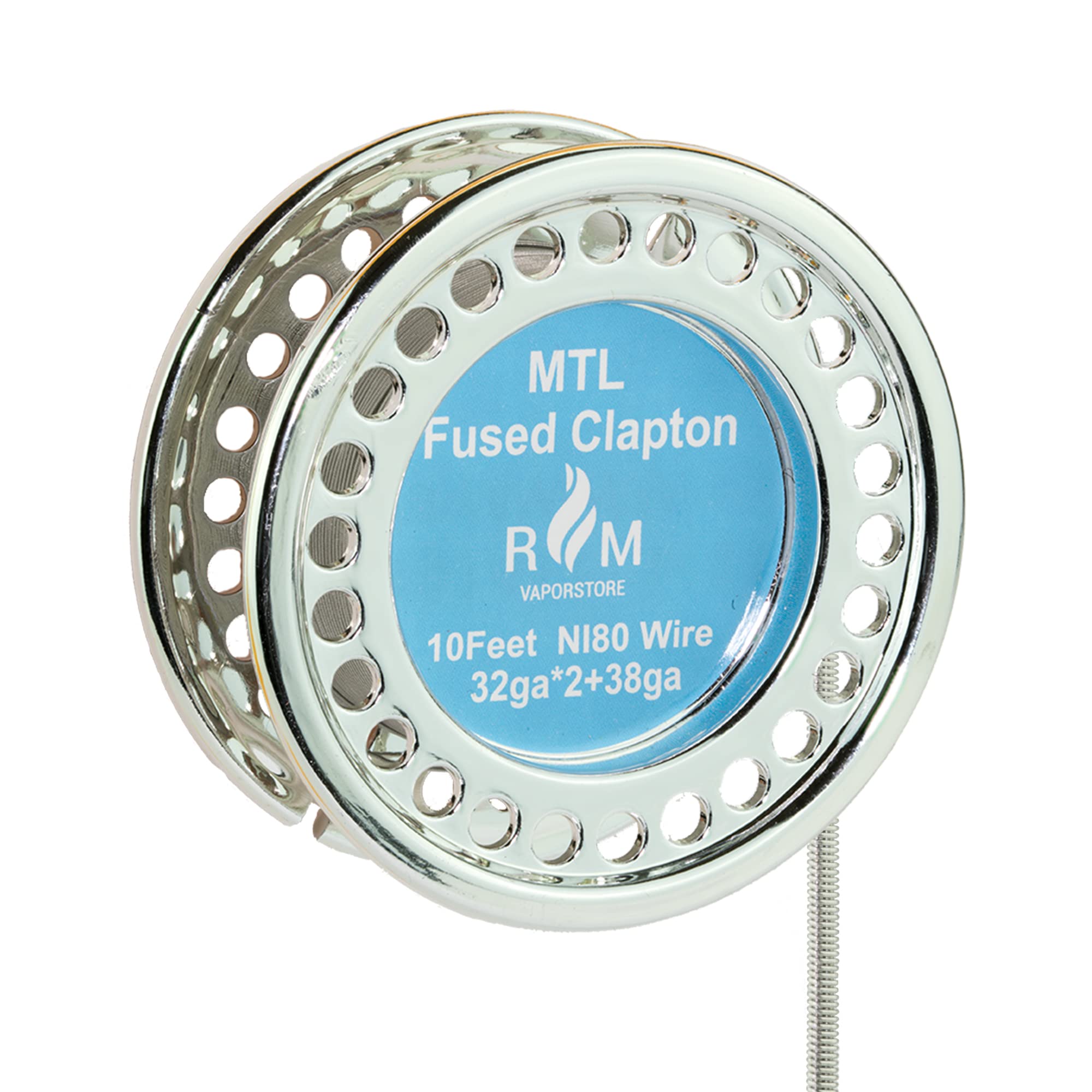 Buy MTL Fused Clapton Wire Spool NI80 10FT 32GA*2+38GA Coil Building
