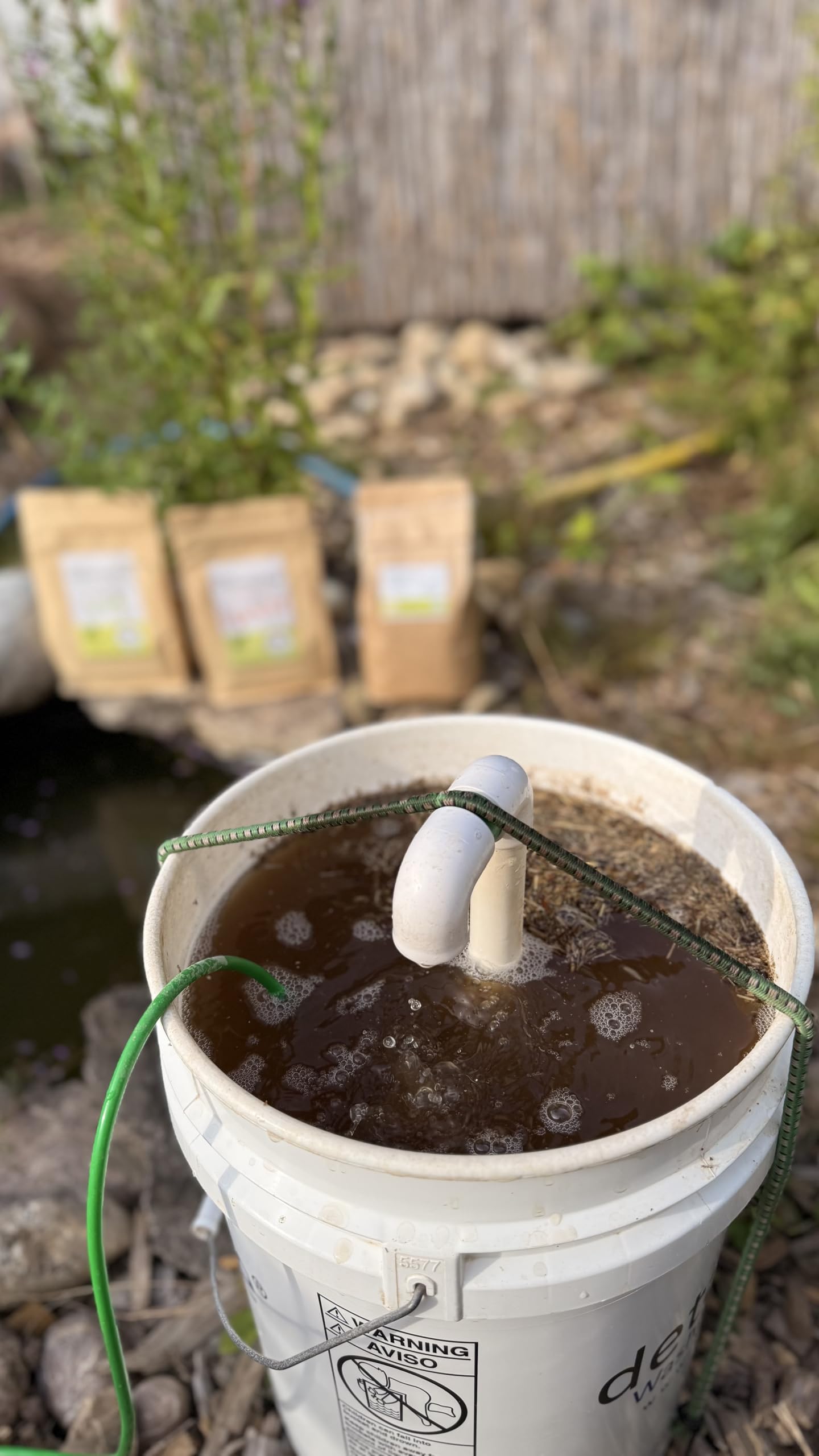 Brew Buddy ComposTee Kit (sin bomba) – Set para elaborar té de compost premium – Ideal para Living Soil y en el huerto