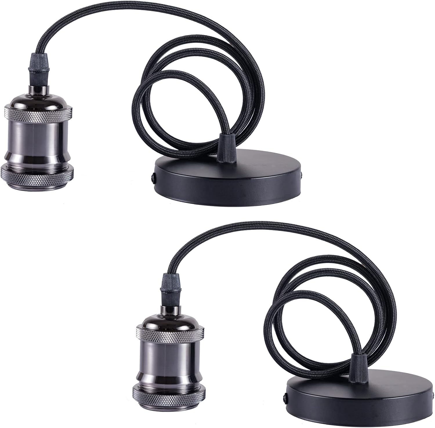 Sevenpers Pendant Light Fitting Pendant Fitting with E27 Lamp Holder