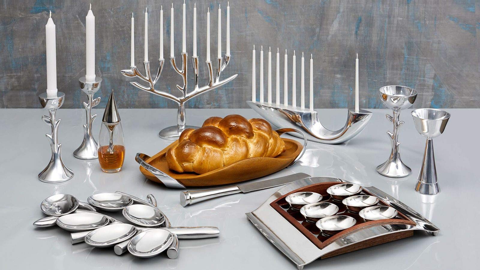 Amazon.com: Nambe Tree of Life Menorah : Home & Kitchen