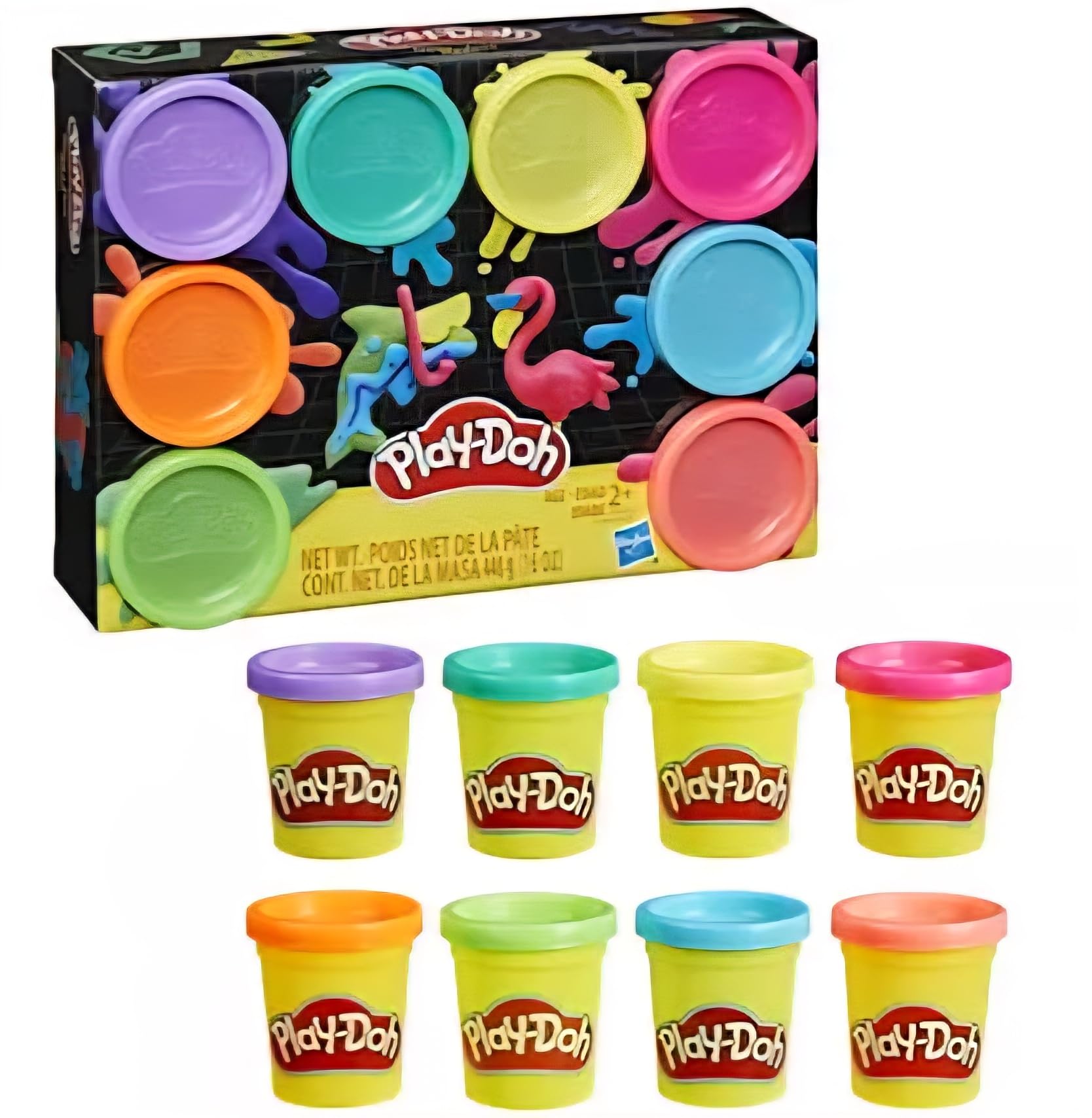 (6 Pack) Play-Doh Classic Color Collection Pack, 8 Vibrant Colors, Modeling Compound Set for Creative Play, Non-Toxic