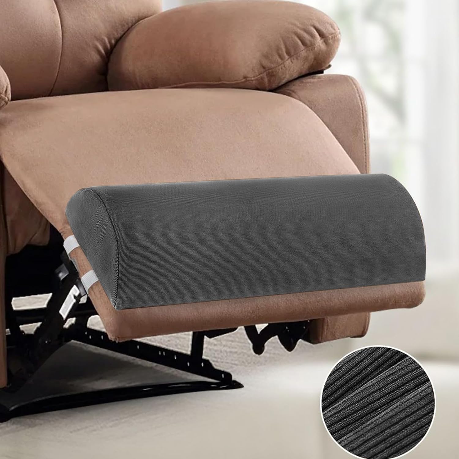Recliner Leg Cushion, Half Moon Footrest, Knee Support Pillow, Ergonomic Leg Pillow, Legs Rest for Pregnant Women Patients Elderly Adults Athletes Home Office Living Room Bedroom