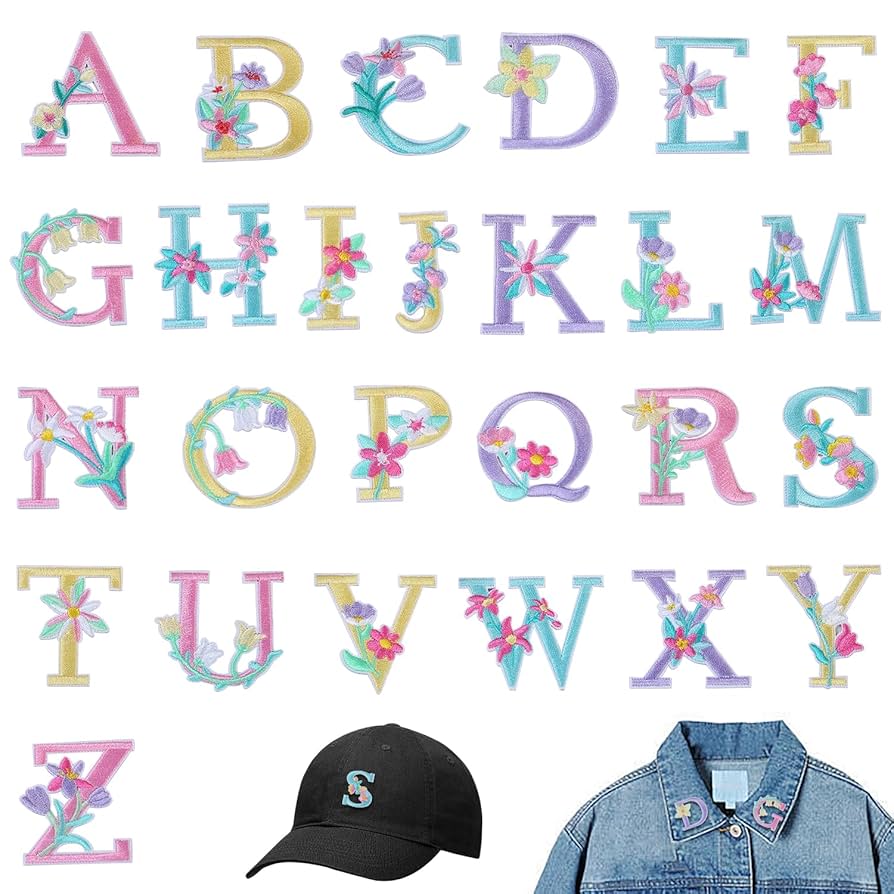 Amazon.co.jp: ADOFUNアルファベット A-Z 刺繍ワッペン【26枚入