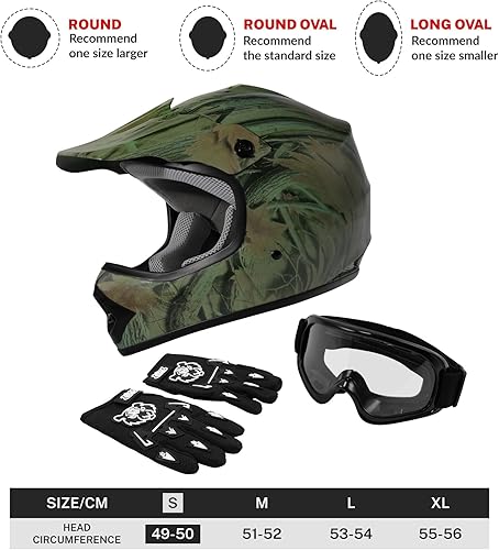 Miniatura 2 de TCT-MOTORPARTS DOT - Casco de motocross ATV para niños y jóvenes, casco de cara completa para motocross, motocross, motocross, motocross, motocross,