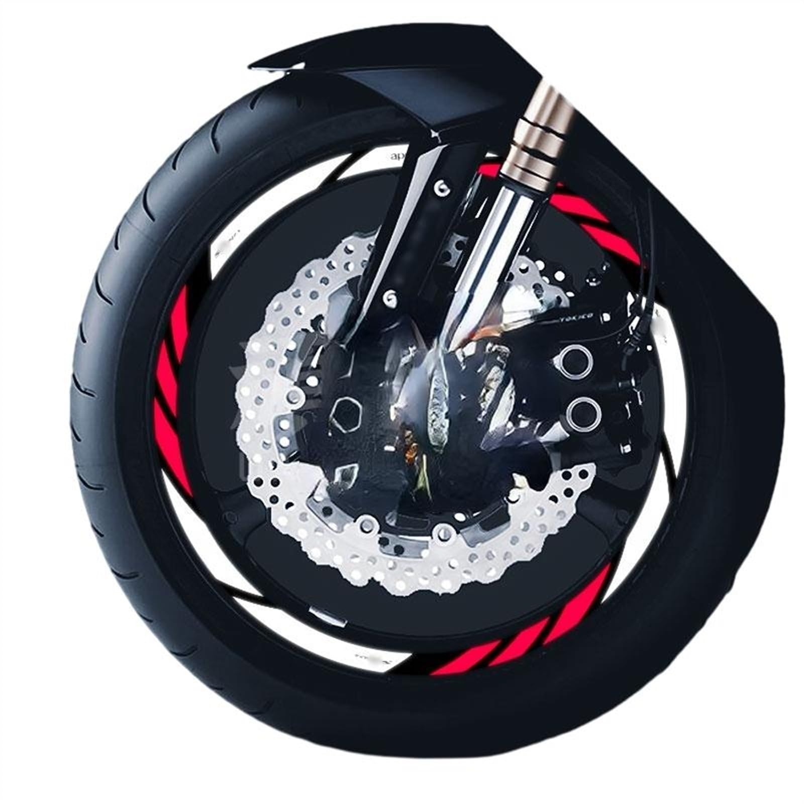 Pegatinas Reflectantes Para Motocicleta, Calcomanías Impermeables Para Llanta De Cubo De Rueda Delantera Y Trasera