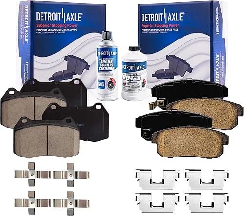 Miniatura 30 de Detroit Axle - Pastillas de freno traseras para Chevrolet Captiva Sport Equinox GMC Terrain Pontiac Torrent Saturn Vue XL-7, Pastillas de freno de