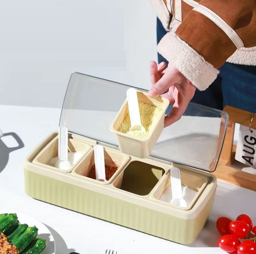 Buy Bhajan 4 in 1 Spices/Masala Organizer Box for Kitchen