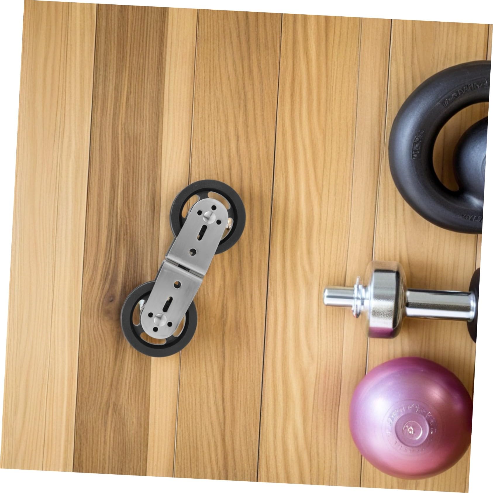 ibasenice 2 Stück Doppelrollen Seilzug Fitnessgerät Zubehör mit Drehbarem 8-Form Design aus Edelstahl und Kunststoff Stabile Umlenkrolle für Kraftsport in Garage
