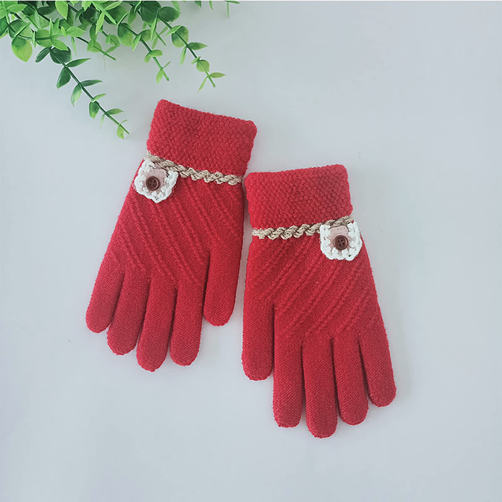 Acquista Guanti per neonati Nastro di fissaggio spesso Guanti in peluche regolabili per bambini autunno inverno per ragazze da esterno in Italia a partire da 3.86