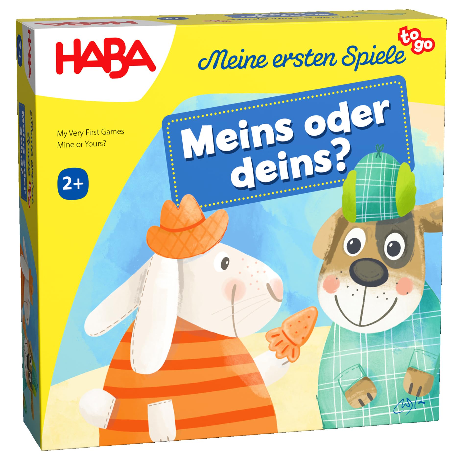HABA Meine ersten Spiele to Go – Meins oder deins? Cooperative Children's Game from 2 Years, Educational Game on the Go for 1-4 Players – 2012218001