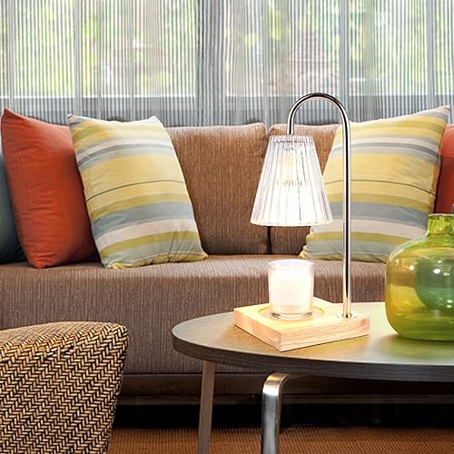 Miniatura 7 de Lámpara calentadora de velas con 4 bombillas, lámpara de vela con función de temporizador, compatible con velas de tarro, calentador de velas