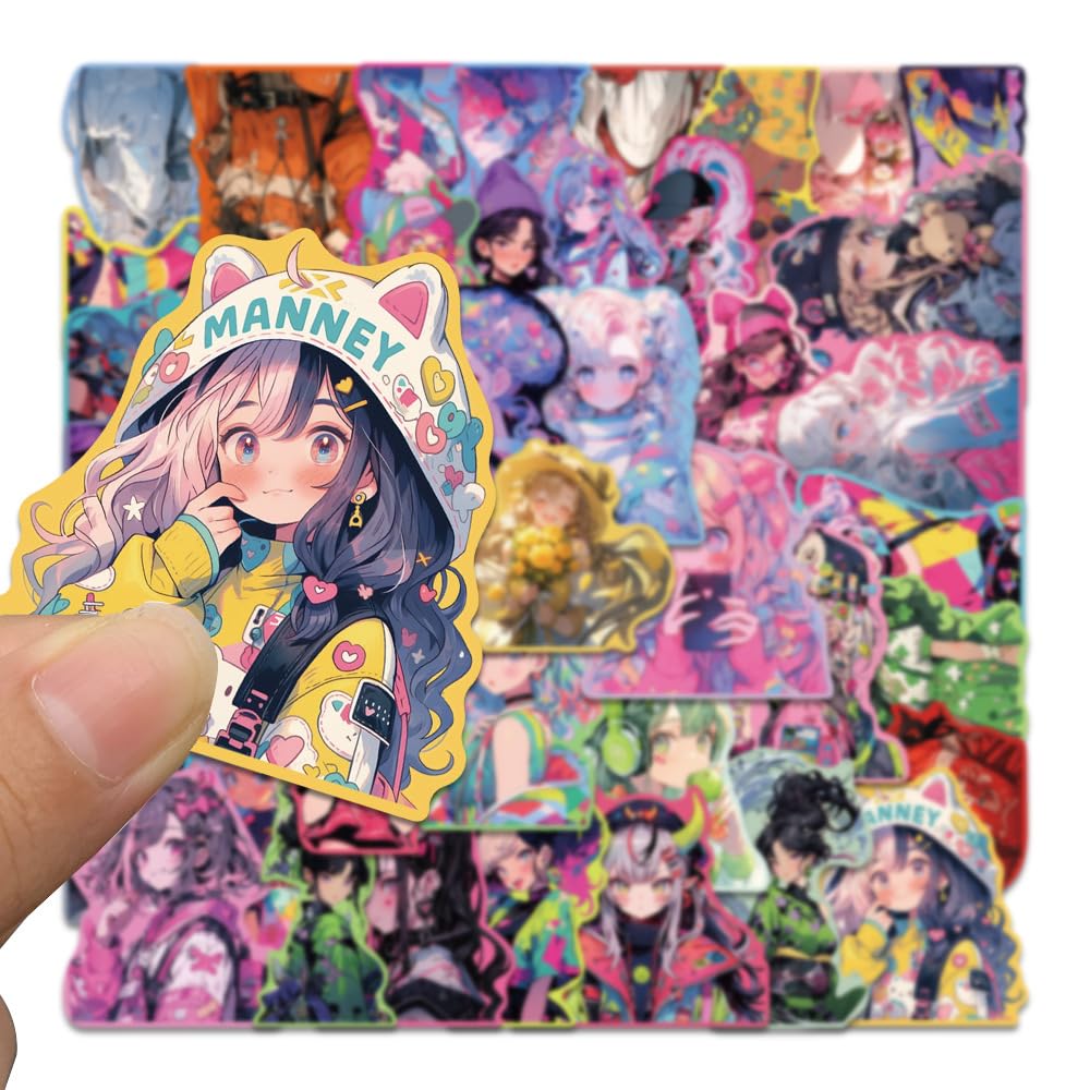 Amazon.co.jp: ガールズ イラストレーション ステッカー 50枚セット