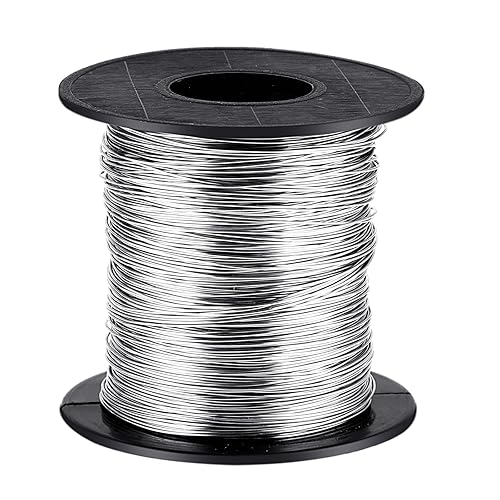 Alambre de calibre 24 Alambre de acero inoxidable Alambre de joyería Alambre de plata para la fabricación de joyas Suministros artesanales 0.020 in*