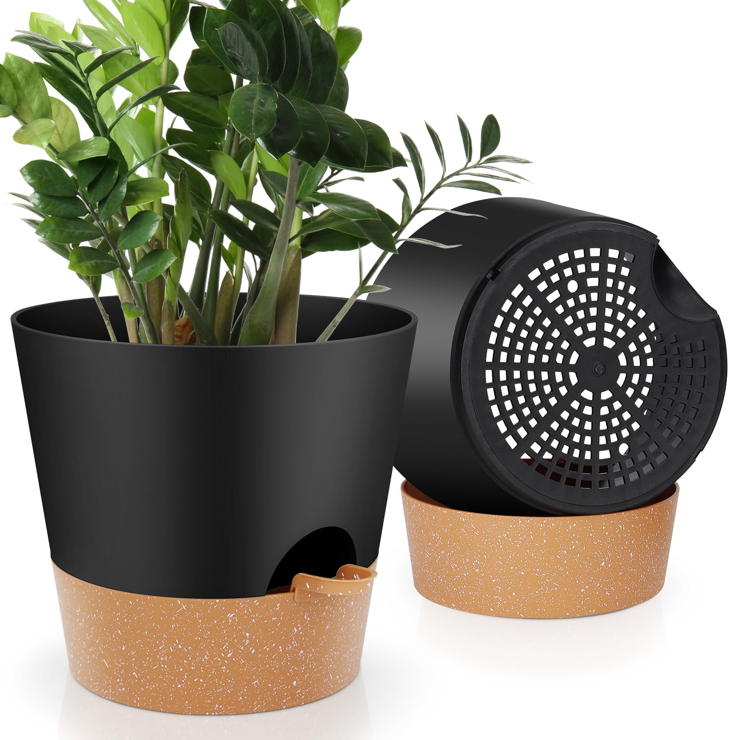 Self Watering Planters - 6 Sizes for Indoor Plants -9 Self Watering Planters - 6 Sizes for Indoor Plants -9