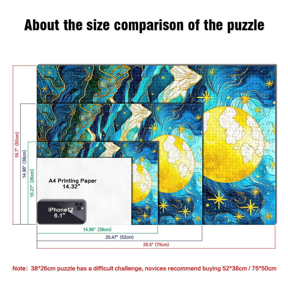 Nachthimmel Berge Puzzle 2000 Teile für Jugendliche Spielspielzeug Angebot als Geschenk für die ganze Familie 70x100cm